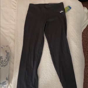 spalding yoga pants in dark gray